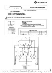 MC820G datasheet pdf Motorola
