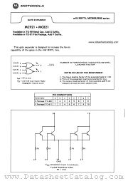 MC821 datasheet pdf Motorola