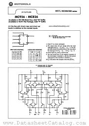 MC826 datasheet pdf Motorola