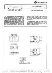 MC960F datasheet pdf Motorola