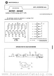 MC889F datasheet pdf Motorola