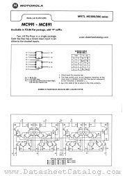 MC891F datasheet pdf Motorola