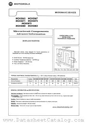 MCH5872 datasheet pdf Motorola