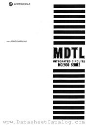 MDTL MCE930 SERIES datasheet pdf Motorola