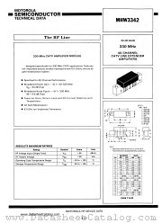 MHW3342 datasheet pdf Motorola