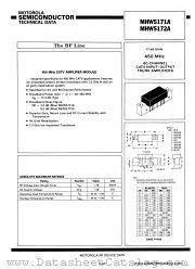 MHW5172A datasheet pdf Motorola