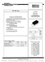 MHW5181A datasheet pdf Motorola