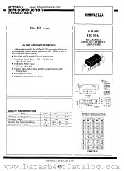 MHW5272A datasheet pdf Motorola