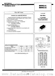 MHW6141 datasheet pdf Motorola