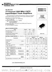 MHW6171 datasheet pdf Motorola