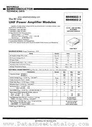 MHW802-1 datasheet pdf Motorola