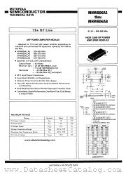 MHW806A8 datasheet pdf Motorola