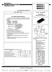 MHW820-3 datasheet pdf Motorola