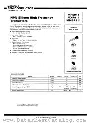 MMBR911 datasheet pdf Motorola