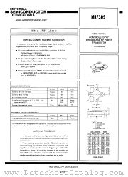 MRF309 datasheet pdf Motorola