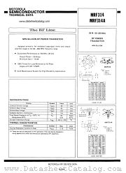 MRF314A datasheet pdf Motorola