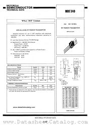 MRF340 datasheet pdf Motorola