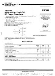 MRF393 datasheet pdf Motorola