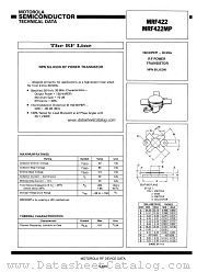MRF422MP datasheet pdf Motorola