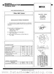 MRF428 datasheet pdf Motorola