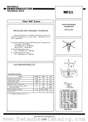 MRF511 datasheet pdf Motorola