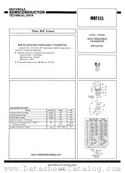 MRF515 datasheet pdf Motorola