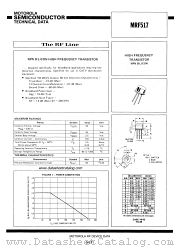 MRF517 datasheet pdf Motorola