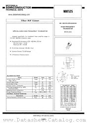 MRF525 datasheet pdf Motorola