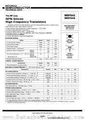 MRF548 datasheet pdf Motorola
