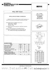 MRF646 datasheet pdf Motorola