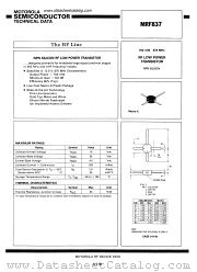 MRF837 datasheet pdf Motorola