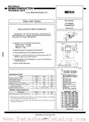 MRF844 datasheet pdf Motorola