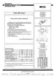 MRF846 datasheet pdf Motorola