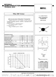 MRF911 datasheet pdf Motorola