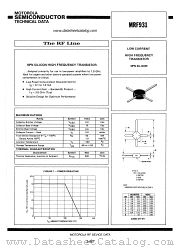 MRF931 datasheet pdf Motorola