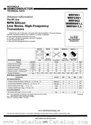 MRF952 datasheet pdf Motorola