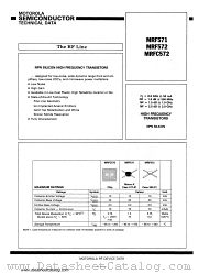 MRF572 datasheet pdf Motorola