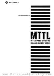 MTTL MC5400F MC7400F SERIES datasheet pdf Motorola
