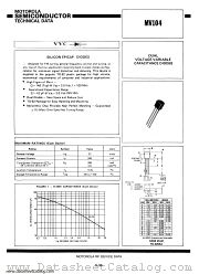 MV104 datasheet pdf Motorola