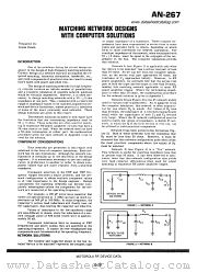 AN-267 datasheet pdf Motorola