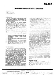 AN-762 datasheet pdf Motorola