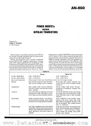 AN-860 datasheet pdf Motorola