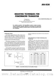 AN-938 datasheet pdf Motorola