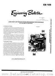 EB-109 datasheet pdf Motorola