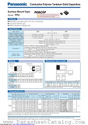 2R5TPU47MSI datasheet pdf Panasonic