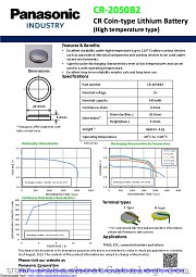 CR-2050B2 datasheet pdf Panasonic