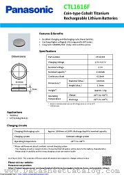 ctl1616f datasheet pdf Panasonic