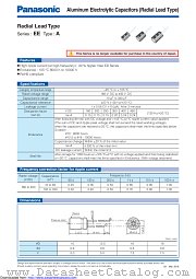 EEUEE2G101 datasheet pdf Panasonic