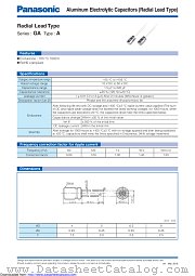 EEAGA1A330 datasheet pdf Panasonic