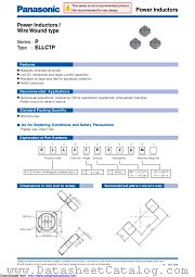 ELLCTP330MB datasheet pdf Panasonic